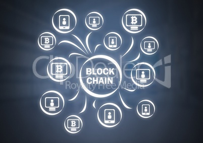Blockchain icon network