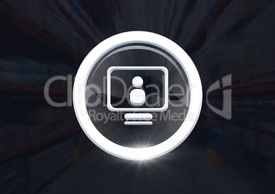 computer profile icon graphic