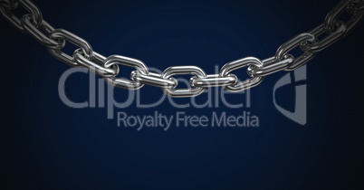 Chain with blue background