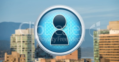 Contact profile icon in city
