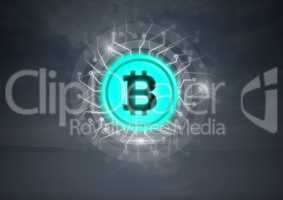 Bitcoin graphic icon