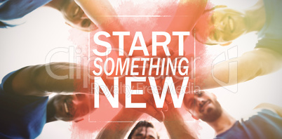 Composite image of start something new