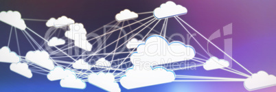 Composite image of cloud computing