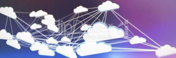 Composite image of cloud computing