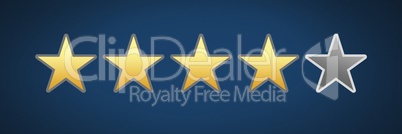 four star rating review  stars