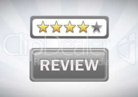 Review button with stars rating