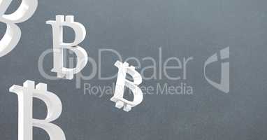 bitcoin symbol icons with grey background