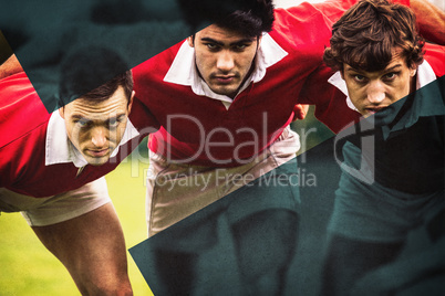 Rugby players ready to play