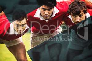 Rugby players ready to play