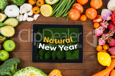 Composite image of natural new year