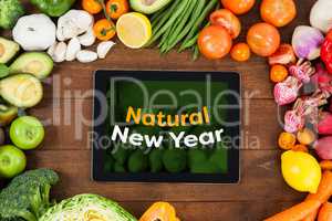 Composite image of natural new year
