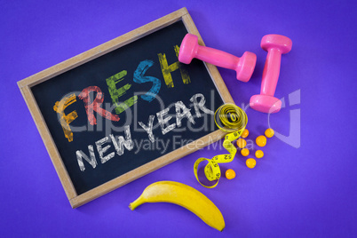 Composite image of fresh new year
