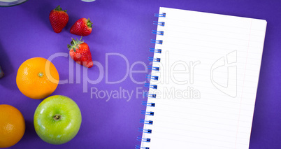 Composite image of little notepad