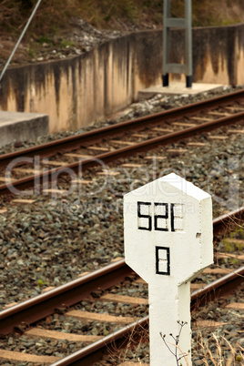 Railway signal.