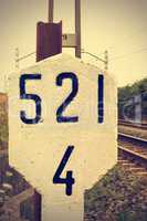 Railway signal.