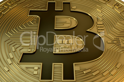Bitcoin coin gold crypto currency