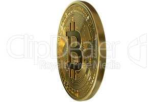 Bitcoin coin gold crypto currency