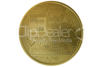 Bitcoin coin gold crypto currency