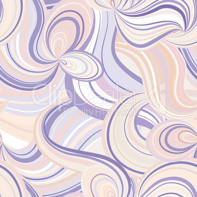 Abstract wave line seamless pattern. Grid swirl wavy background.