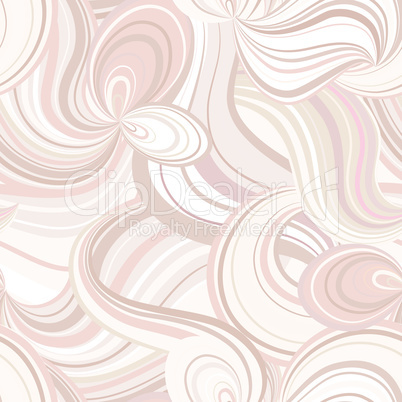 Abstract wave line seamless pattern. Grid swirl wavy background