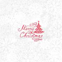 Christmas background. Doodle winter Christmas holiday greeting c
