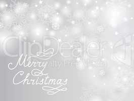 Christmas Holiday background with Snow and Handwritten Greeting