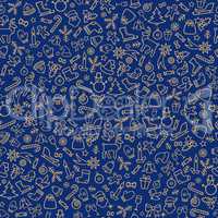 Christmas icon pattern. Winter Holiday tile background