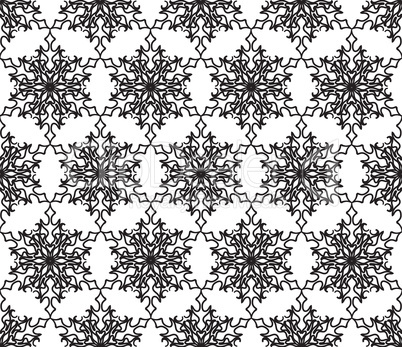 Snow seamless pattern. Abstract winter ornament