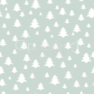 Christmas Tree Seamless Pattern. Holiday background
