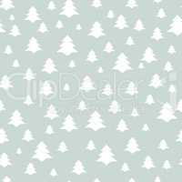 Christmas Tree Seamless Pattern. Holiday background