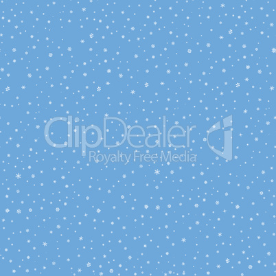 Snow winter holiday background. Snowfall seamless pattern