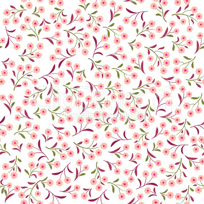 Floral pattern. Flower seamless background.
