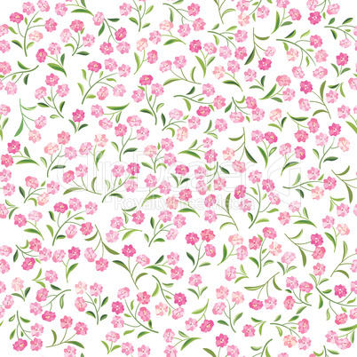 Floral  pattern. Flower seamless background. Flourish ornamental