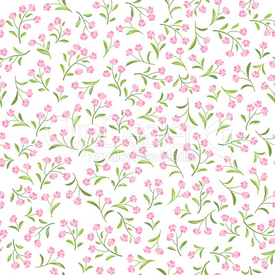 Floral  pattern. Flower seamless background. Flourish ornamental