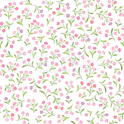 Floral  pattern. Flower seamless background. Flourish ornamental