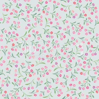 Floral  pattern. Flower seamless background. Flourish ornamental