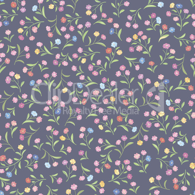 Floral pattern. Flower seamless background. Flourish ornamental