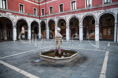 Beautiful photo square of Venice , Italy .