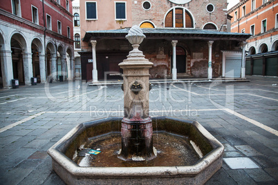 Beautiful photo square of Venice , Italy .