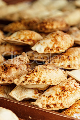Traditional fried pasties.