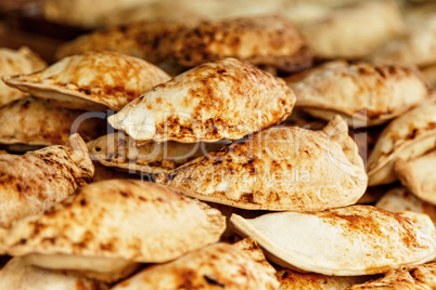 Traditional fried pasties.