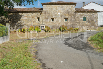 Kapelle von Rua de Francos, Galicien, Spanien