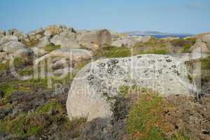 Küstenlandschaft bei O Grove, Galicien, Spanien