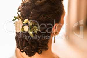 wedding hair bridesmaid
