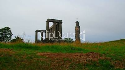 Calton hill monuments, Scotland