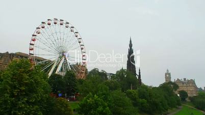 Ferris wheel in Edinburgh, Scotland