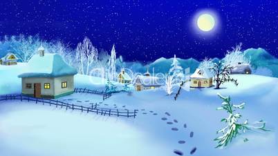 New Year and Christmas Time Motion Background