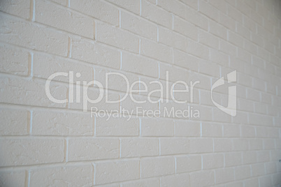 White brick wall background in rural room