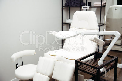Interior view of luxury beauty and barbershop salon
