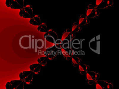 Red fractal background Red fractal background